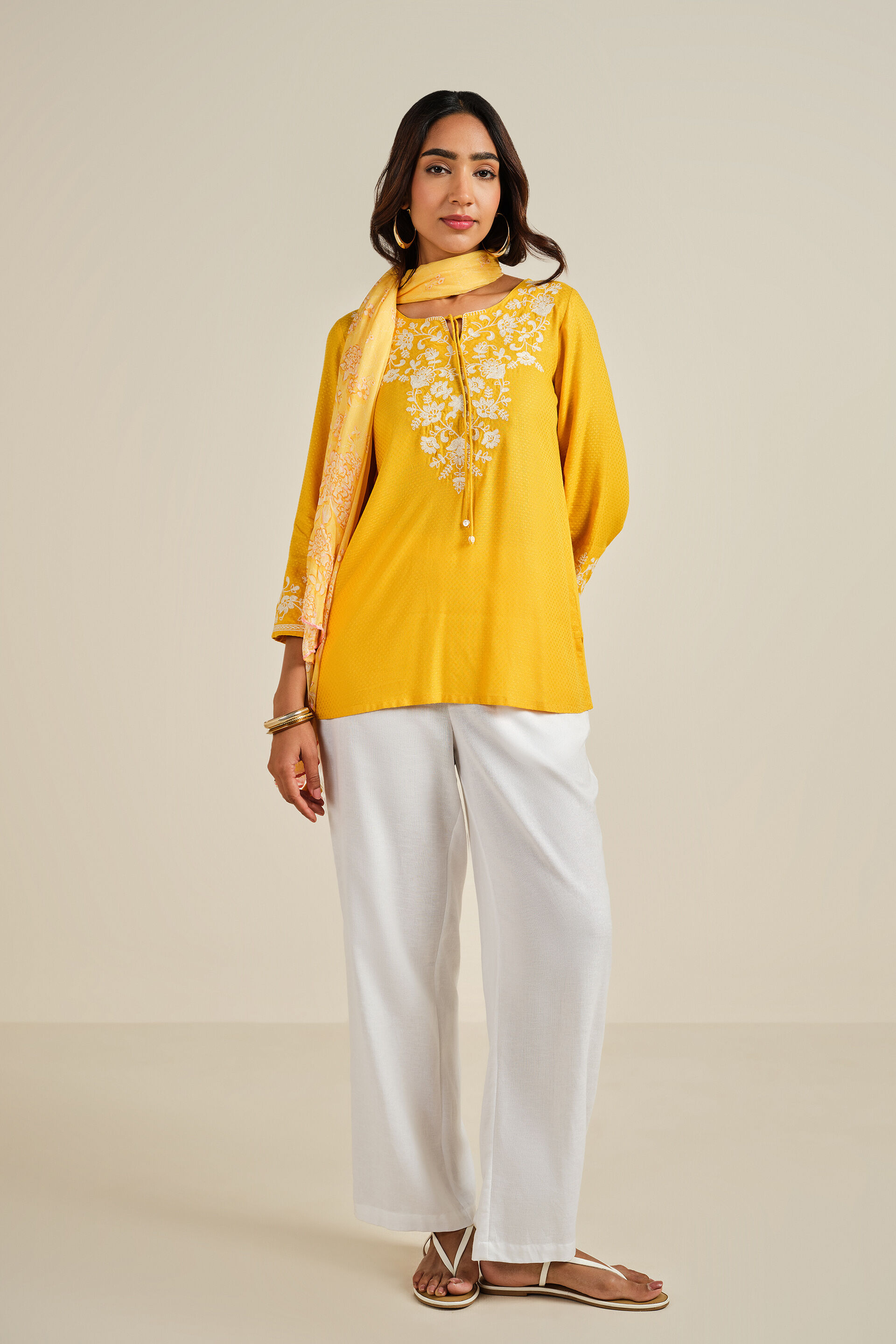 Andaz Mustard Top, Mustard, image 2